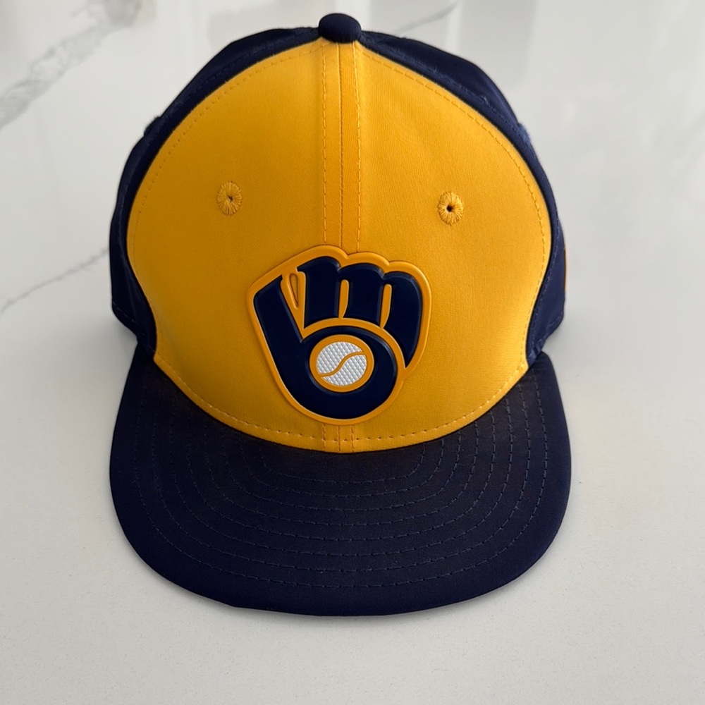 Yellow and Blue Kids Baseball Cap